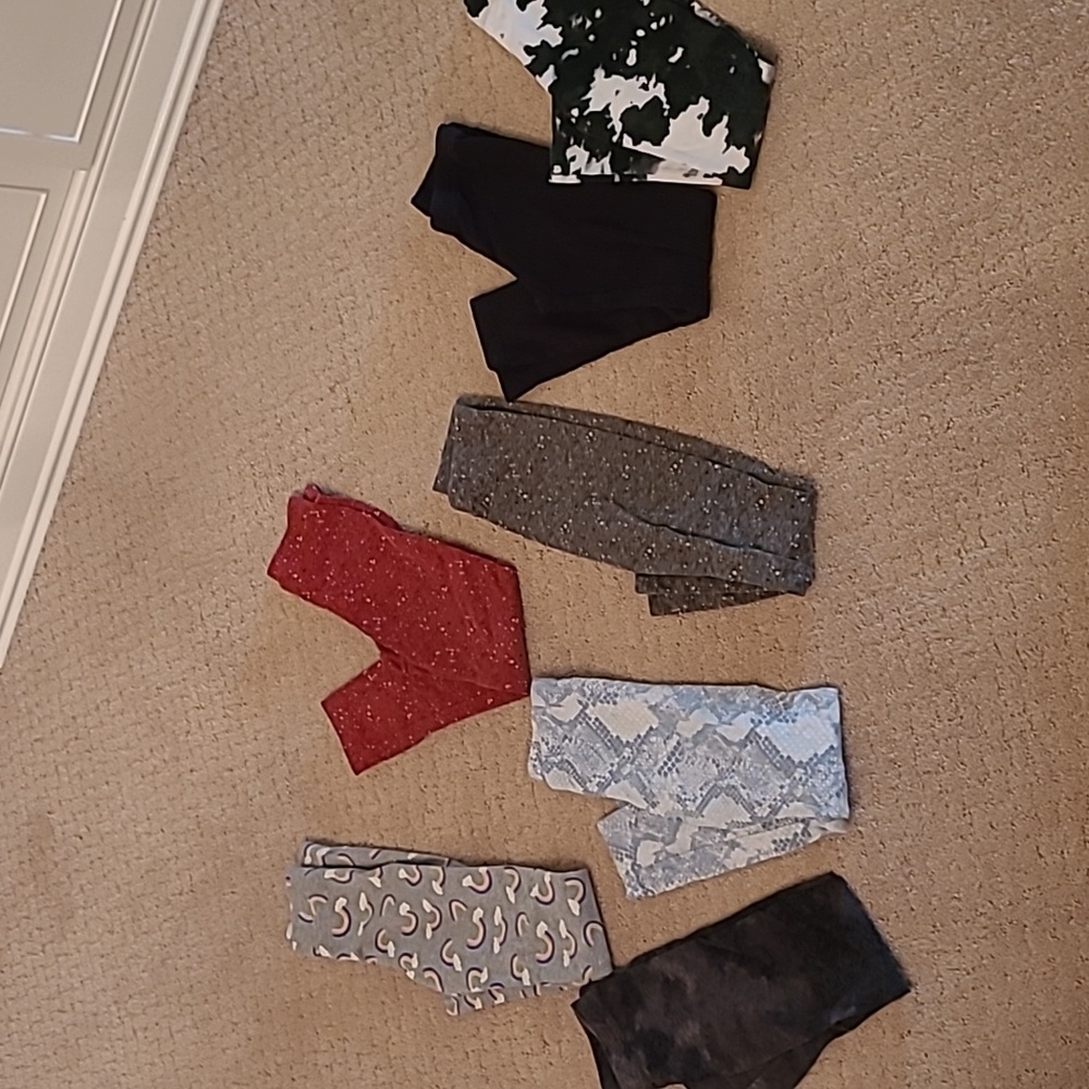 Girls size 6-7 legging bundle